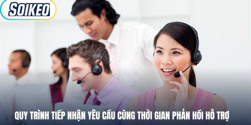 Quy trình tiếp nhận yêu cầu cùng thời gian phản hồi hỗ trợ