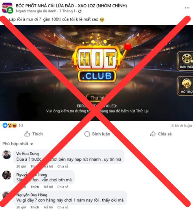 2. Kịch bản "Hitclub sập trang" và mục tiêu thực sự của kẻ xấu